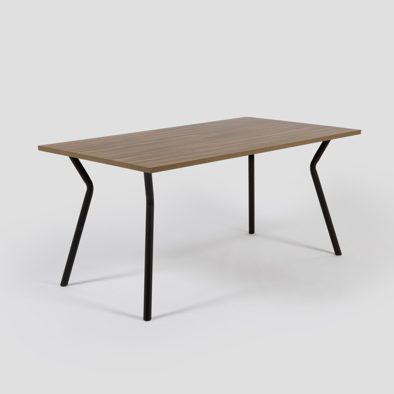 MESA MAGNOLIA RECTANGULAR NEGRA – tapa nogal terracota 2