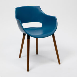 SILLA FRIDA WOOD – azul oscuro