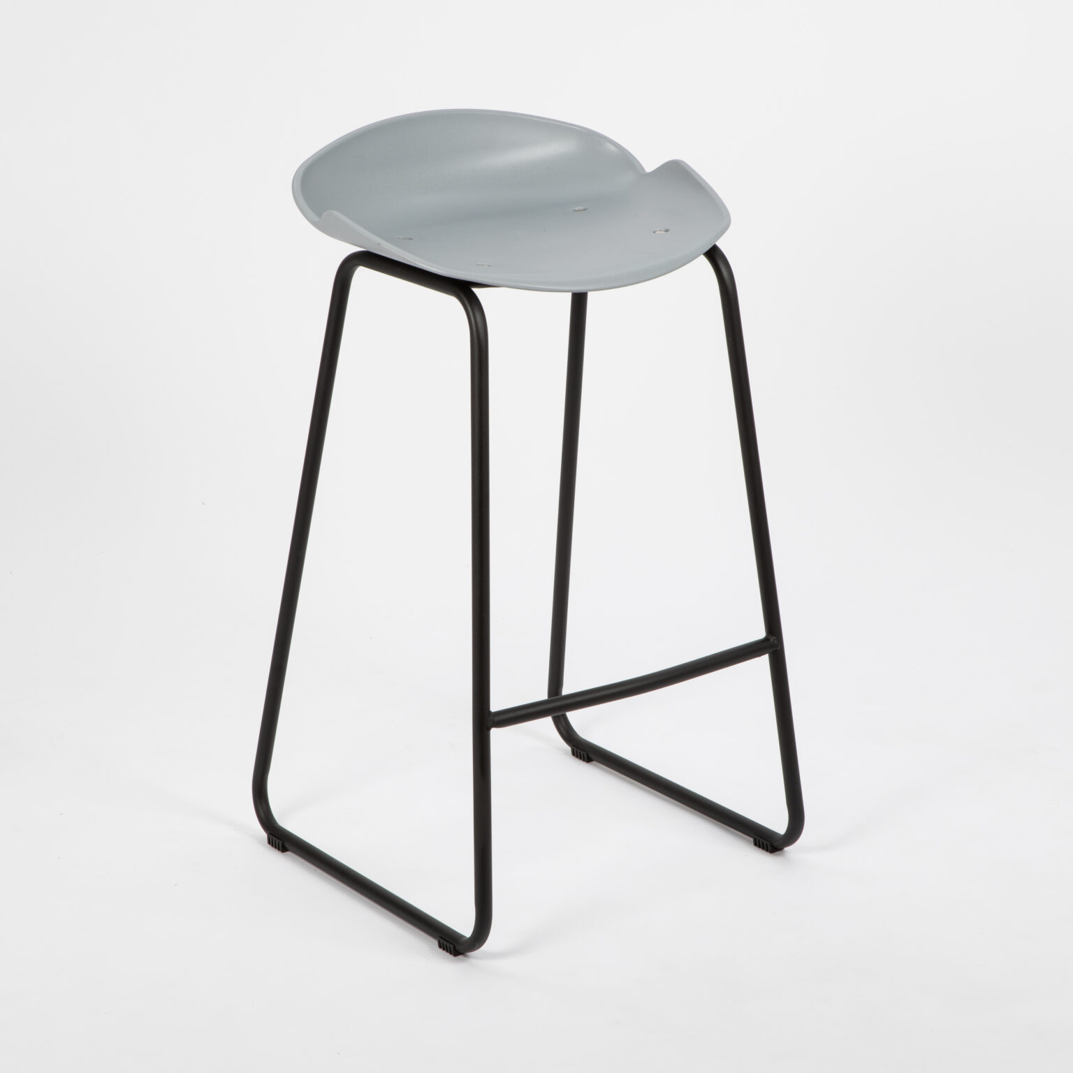 TABURETE MILO TRINEO NEGRO – gris