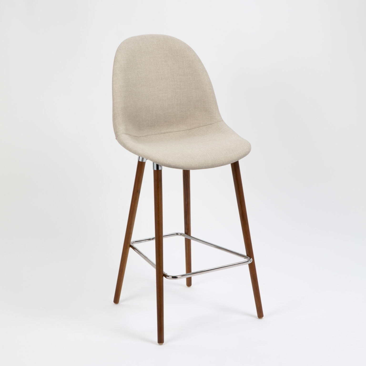 TABURETE NINA WOOD TAPIZADO – lino perla1