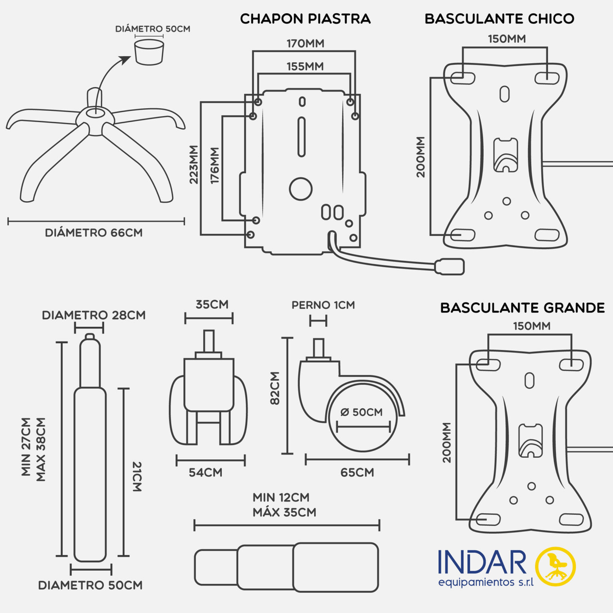 medidas kit estrella cromada indar_medidas_indar