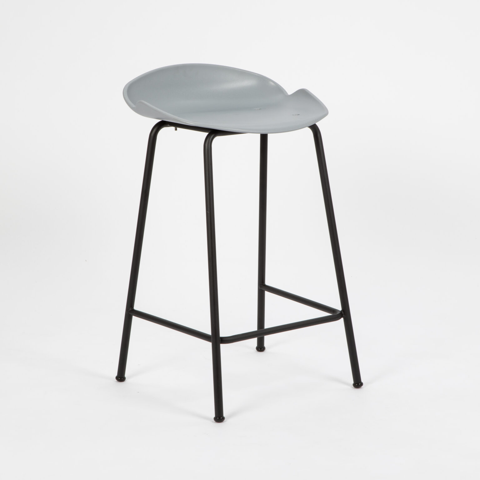 TABURETE MILO 4 PATAS NEGRO – gris